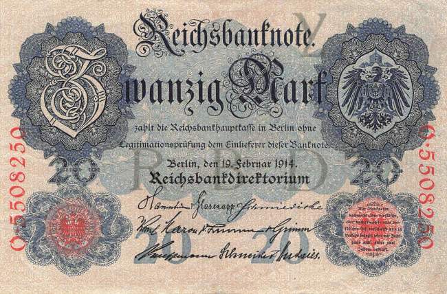 20 Mark 1914 ro.47b Y/O